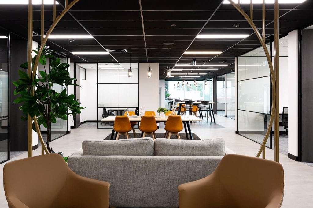 an open coworking space