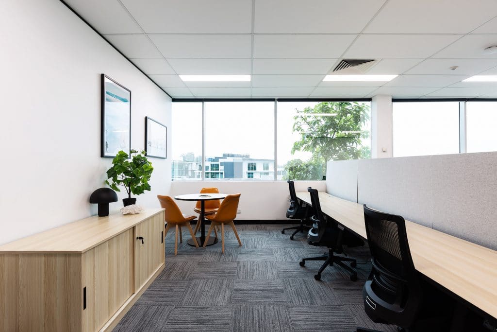 an open coworking space