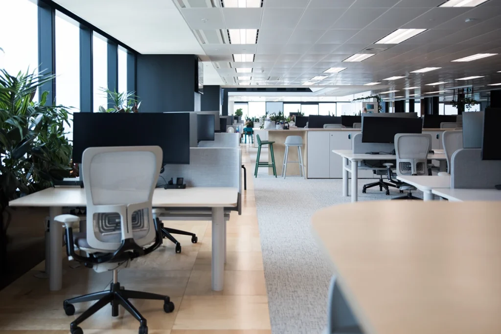 An empty open plan office